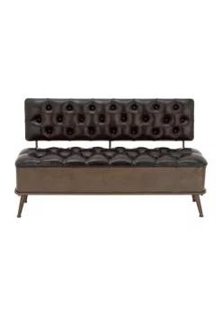 Hot Sale 🌟 Industrial Metal Storage Bench by Monroe Lane 🔥