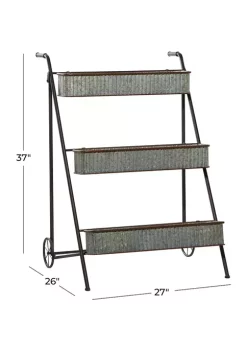 New 🔥 Farmhouse Metal Plantstand by Monroe Lane 🌟 -Monroe Lane Sales Belk 11958