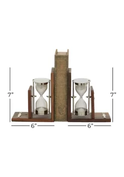 Wholesale ❤️ Coastal Aluminum Bookends - Set of 2 by Monroe Lane 🎁 -Monroe Lane Sales Belk 11965