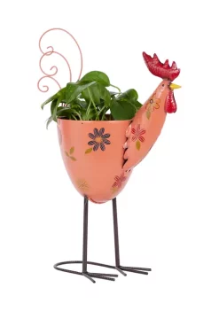 Deals 🥰 Eclectic Metal Planter by Monroe Lane 🧨