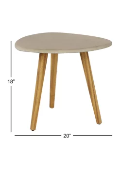 Best reviews of ✨ Modern Wood Outdoor Accent Table by Monroe Lane 🛒 -Monroe Lane Sales Belk 12027