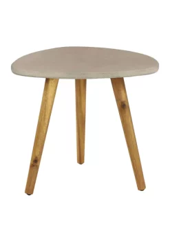 Best reviews of ✨ Modern Wood Outdoor Accent Table by Monroe Lane 🛒 -Monroe Lane Sales Belk 12028