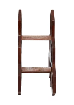 Outlet 👏 Brown Wood Contemporary Wine Rack by Monroe Lane 👏 -Monroe Lane Sales Belk 12049