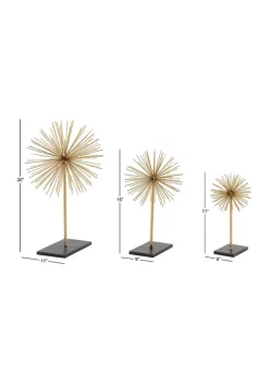 Best Sale 🔔 Contemporary Metal Sculpture - Set of 3 by Monroe Lane 👏 -Monroe Lane Sales Belk 12056