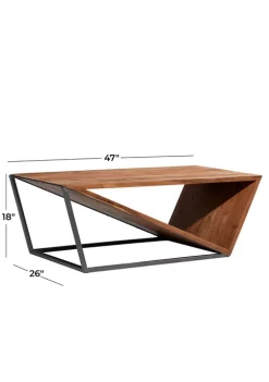 Deals ✔️ Contemporary Wood Coffee Table by Monroe Lane ❤️ -Monroe Lane Sales Belk 12081