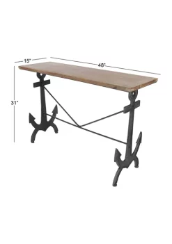 Discount ✔️ Coastal Metal Console Table by Monroe Lane ❤️ -Monroe Lane Sales Belk 12093