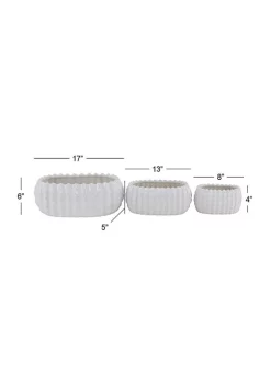 Cheapest 🛒 Traditional Ceramic Planter - Set of 3 by Monroe Lane ✨ -Monroe Lane Sales Belk 12110