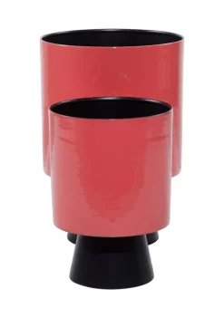 Hot Sale 🤩 Modern Metal Planter - Set of 2 by Monroe Lane ✨ -Monroe Lane Sales Belk 12117