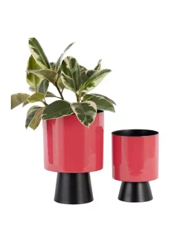 Hot Sale 🤩 Modern Metal Planter - Set of 2 by Monroe Lane ✨ -Monroe Lane Sales Belk 12119