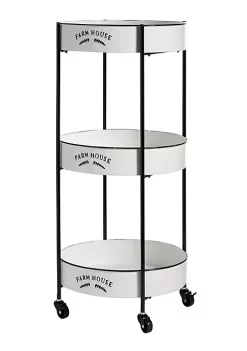 Wholesale ✨ Farmhouse Metal Storage Cart by Monroe Lane ✔️ -Monroe Lane Sales Belk 1213