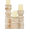 Buy ✨ Coastal Wood Candle Holder - Set of 3 by Monroe Lane 😉