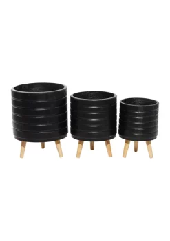 Cheapest 💯 Contemporary Magnesium Oxide Planter - Set of 3 by Monroe Lane 🤩 -Monroe Lane Sales Belk 12150