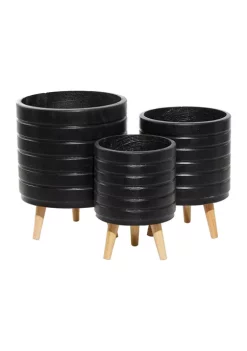 Cheapest 💯 Contemporary Magnesium Oxide Planter - Set of 3 by Monroe Lane 🤩 -Monroe Lane Sales Belk 12151
