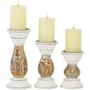 Top 10 🔔 Farmhouse Wood Candle Holder - Set of 3 by Monroe Lane ❤️
