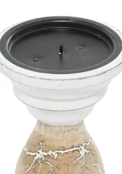 Top 10 🔔 Farmhouse Wood Candle Holder - Set of 3 by Monroe Lane ❤️ -Monroe Lane Sales Belk 12179