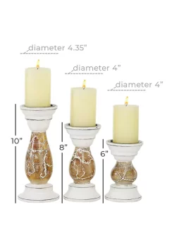 Top 10 🔔 Farmhouse Wood Candle Holder - Set of 3 by Monroe Lane ❤️ -Monroe Lane Sales Belk 12181