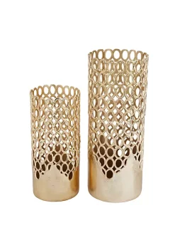 Cheap 💯 Contemporary Aluminum Vase - Set of 2 by Monroe Lane 🎉