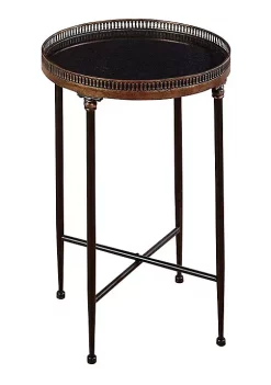 Outlet ⌛ Traditional Metal Accent Table by Monroe Lane 🌟 -Monroe Lane Sales Belk 12222