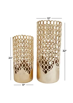Cheap 💯 Contemporary Aluminum Vase - Set of 2 by Monroe Lane 🎉 -Monroe Lane Sales Belk 1224