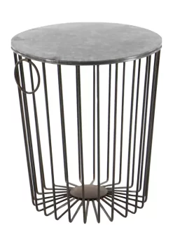 Deals 👍 Farmhouse Metal Outdoor Accent Table by Monroe Lane 🎁 -Monroe Lane Sales Belk 12240