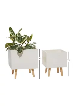 Coupon ⭐ Contemporary Ceramic Planter - Set of 2 by Monroe Lane 😍 -Monroe Lane Sales Belk 12244