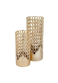 Cheap 💯 Contemporary Aluminum Vase - Set of 2 by Monroe Lane 🎉 -Monroe Lane Sales Belk 1225