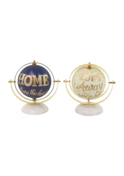 Best deal 😉 Glam Stainless Steel Globe - Set of 2 by Monroe Lane 🛒