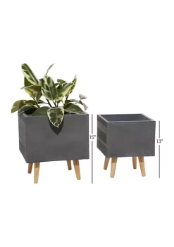 New ⭐ Contemporary Ceramic Planter - Set of 2 by Monroe Lane 😍 -Monroe Lane Sales Belk 12262