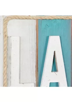 Best Sale 👍 Coastal Wood Wall Decor by Monroe Lane 🧨 -Monroe Lane Sales Belk 12268