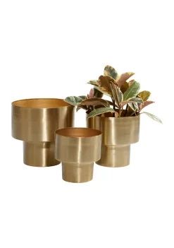 Best reviews of π Glam Metal Planter - Set of 3 by Monroe Lane π