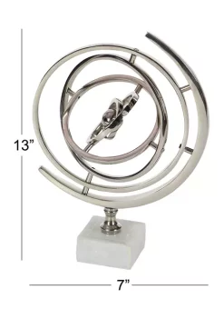 Budget 🎉 Glam Aluminum Globe by Monroe Lane 🔥 -Monroe Lane Sales Belk 12335