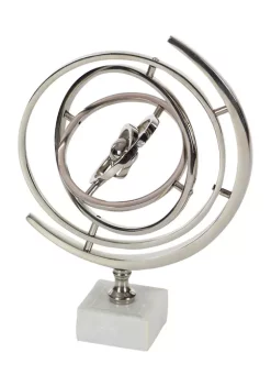 Budget 🎉 Glam Aluminum Globe by Monroe Lane 🔥 -Monroe Lane Sales Belk 12337