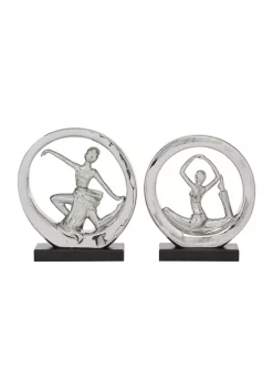 Discount 🥰 Contemporary Porcelain Sculpture - Set of 2 by Monroe Lane 👏 -Monroe Lane Sales Belk 12351