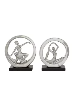 Discount 🥰 Contemporary Porcelain Sculpture - Set of 2 by Monroe Lane 👏 -Monroe Lane Sales Belk 12352