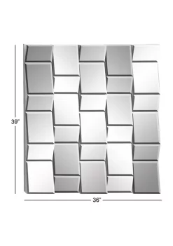 Best deal 🥰 Glam Wood Wall Mirror by Monroe Lane 🎁 -Monroe Lane Sales Belk 12362