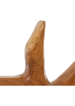 Best deal 😉 Coastal Teak Wood Sculpture - Set of 2 by Monroe Lane 💯 -Monroe Lane Sales Belk 12386