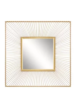 Best deal 😍 Contemporary Metal Wall Mirror by Monroe Lane 🤩