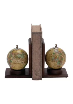 Wholesale 🧨 Rustic Wood Bookends - Set of 2 by Monroe Lane 👍 -Monroe Lane Sales Belk 12409