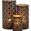 Best Sale 👏 Eclectic Metal Lantern - Set of 3 by Monroe Lane 🧨