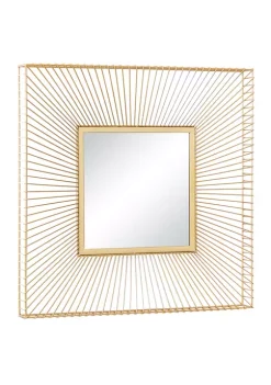 Best deal 🔥 Contemporary Wood Wall Mirror by Monroe Lane ⌛ -Monroe Lane Sales Belk 1244