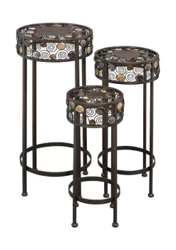 Deals ✔️ Traditional Metal Plantstand - Set of 3 by Monroe Lane 🧨