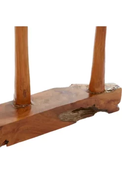 New 🔥 Teak Wood Natural Abstract Sculpture by Monroe Lane 😀 -Monroe Lane Sales Belk 12480