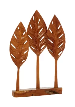 New 🔥 Teak Wood Natural Abstract Sculpture by Monroe Lane 😀 -Monroe Lane Sales Belk 12484