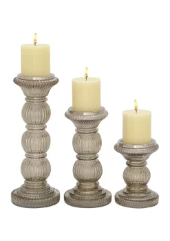 Best reviews of 🔔 Traditional Glass Candle Holder - Set of 3 by Monroe Lane 🤩