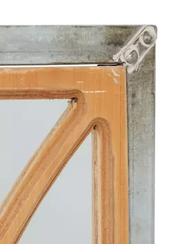 Brand new 🛒 Farmhouse Wood Wall Mirror by Monroe Lane 🧨 -Monroe Lane Sales Belk 12548