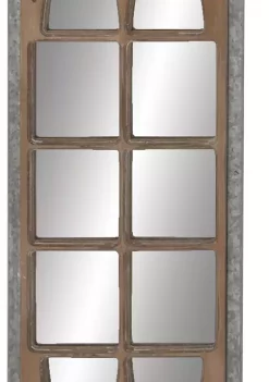 Brand new 🛒 Farmhouse Wood Wall Mirror by Monroe Lane 🧨 -Monroe Lane Sales Belk 12549