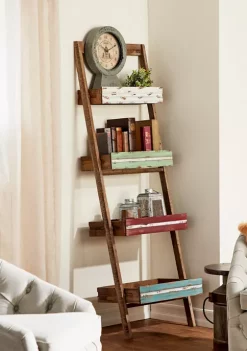 Flash Sale 👍 Kansas Jayhawks Farmhouse Wood Shelving Unit by Monroe Lane ❤️
