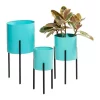 New 🌟 Contemporary Metal Planter - Set of 3 by Monroe Lane 🥰