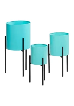 New 🌟 Contemporary Metal Planter - Set of 3 by Monroe Lane 🥰 -Monroe Lane Sales Belk 12567