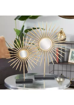 Top 10 🌟 Glam Metal Sculpture - Set of 2 by Monroe Lane 👍 -Monroe Lane Sales Belk 12572